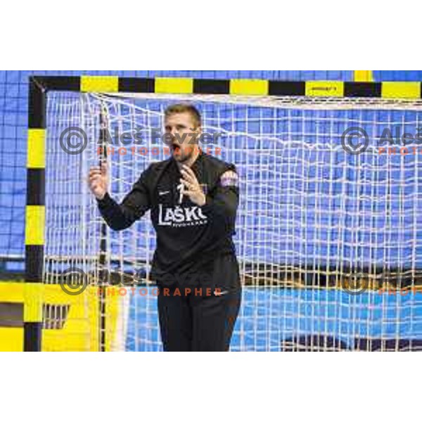 Celje’s Urban Lesjak (1) in action during EHF Champions League match between Celje PL (Slovenia) and Meshkov Brest (Belarus) in Zlatorog Hall, Celje on October 14th, 2017 