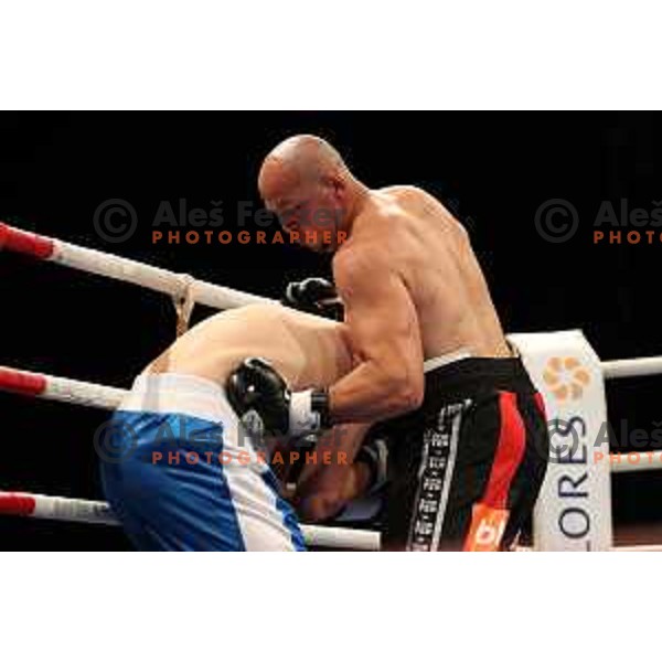 Edin Puhalo of BiH during Pro Box and MMA Cage Fight night in Tivoli Hall, Ljubljana, Slovenia on October 14, 2017