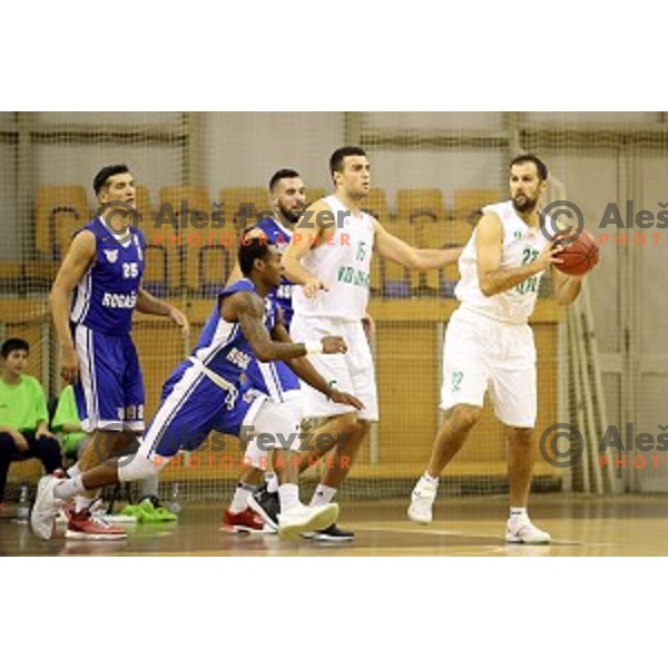 Stipe Modric of Ilirija in action during Nova KBM league basketball match between Ilirija and Rogaska in Tivoli Hall, Ljubljana, Slovenia on October 14, 2017