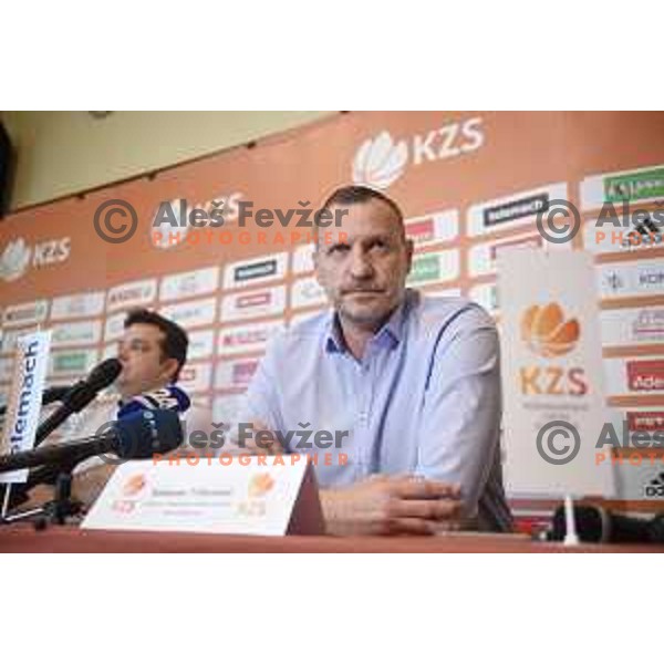 Rado Trifunovic, head coach of Slovenian Basketball Team during press conference KZS in Ljubljana on October 19, 2017