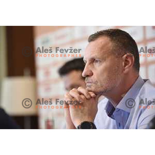 Rado Trifunovic, head coach of Slovenian Basketball Team during press conference KZS in Ljubljana on October 19, 2017