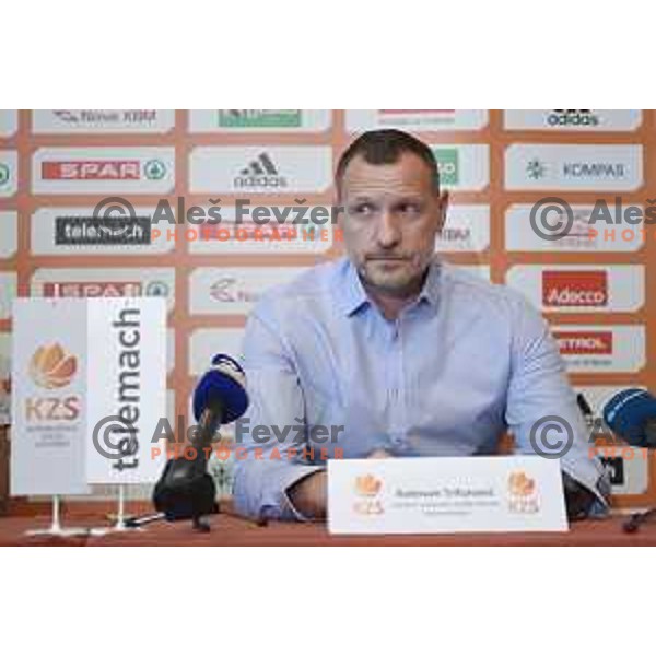 Rado Trifunovic, head coach of Slovenian Basketball Team during press conference KZS in Ljubljana on October 19, 2017