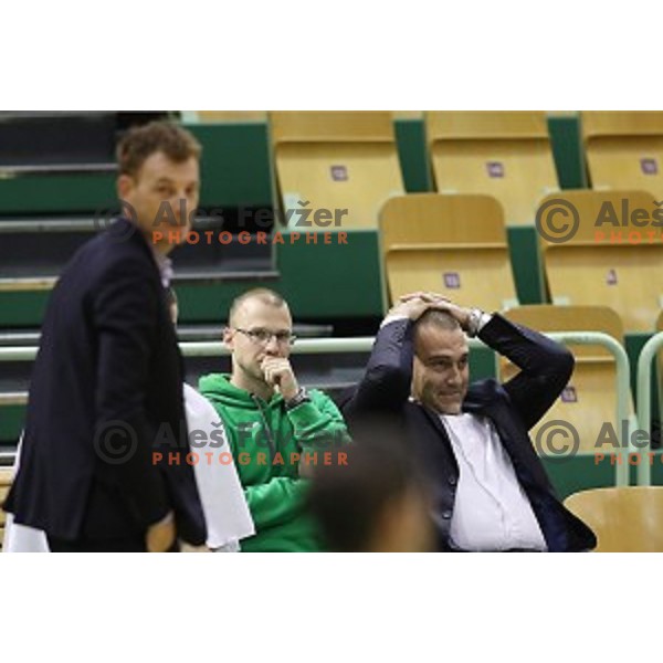 action during Nova KBM league basketball match between Zlatorog Lasko and Petrol Olimpija in Tri Lilije Hall, Lasko, Slovenia on October 27 ,2017