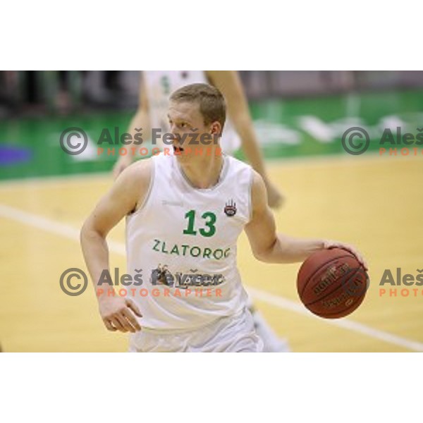 action during Nova KBM league basketball match between Zlatorog Lasko and Petrol Olimpija in Tri Lilije Hall, Lasko, Slovenia on October 27 ,2017