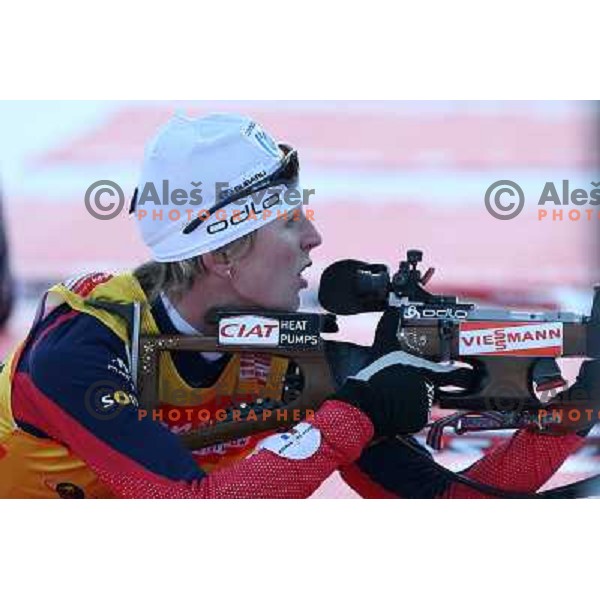 Sandrine Bailly (FRA) at E.on Ruhrgas IBU World Cup biathlon race on 15 km 13.12.2007, Pokljuka, Slovenia. Photo by Ales Fevzer 