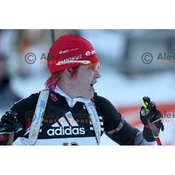 KAti Wilhelm (GER) at E.on Ruhrgas IBU World Cup biathlon race on 15 km 13.12.2007, Pokljuka, Slovenia. Photo by Ales Fevzer 