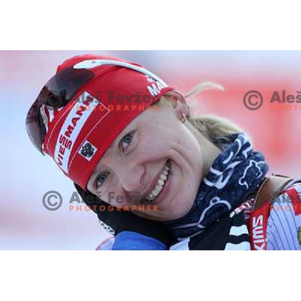 Ekaterina Iourieva (RUS) ,winner at E.on Ruhrgas IBU World Cup biathlon race on 15 km 13.12.2007, Pokljuka, Slovenia. Photo by Ales Fevzer 