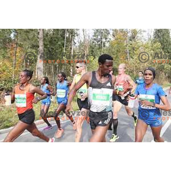 Wote (KEN), winner of Ljubljana Marathon in Women\'s category on October 29, 2017