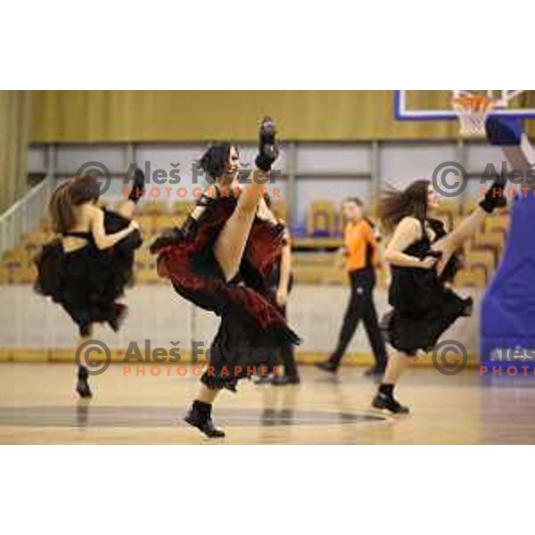 Zmajcice-Dragon Ladies of Petrol Olimpija in action during ABA league basketball match between Petrol Olimpija and Buducnost Voli in Tivoli Hall, Ljubljana on October 29, 2017