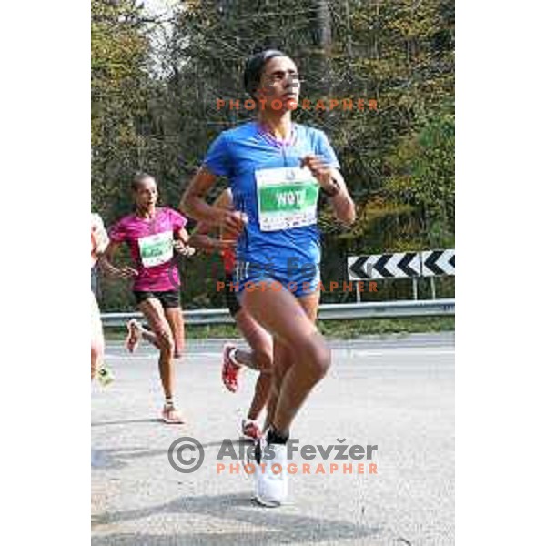 Wote (KEN), winner of Ljubljana Marathon in Women\'s category on October 29, 2017