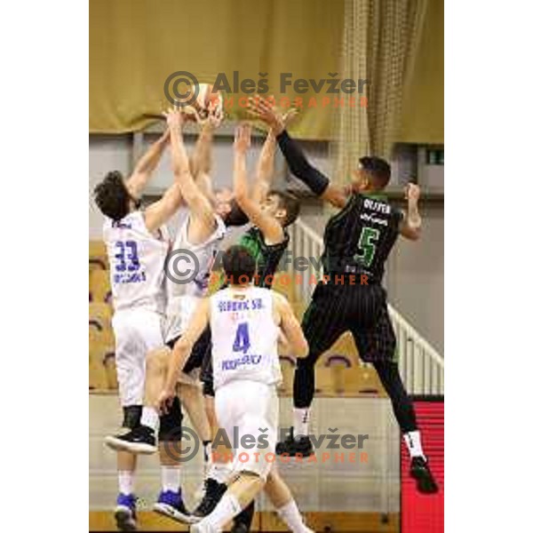 Devin Oliver of Petrol Olimpija in action during ABA league basketball match between Petrol Olimpija and Buducnost Voli in Tivoli Hall, Ljubljana on October 29, 2017