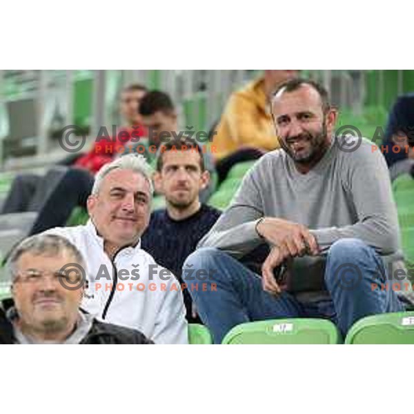 of Petrol Olimpija in action during Nova KBM league basketball match between Petrol Olimpija and Sixt Primorska in SRC Stozice, Ljubljana on November 2, 2017