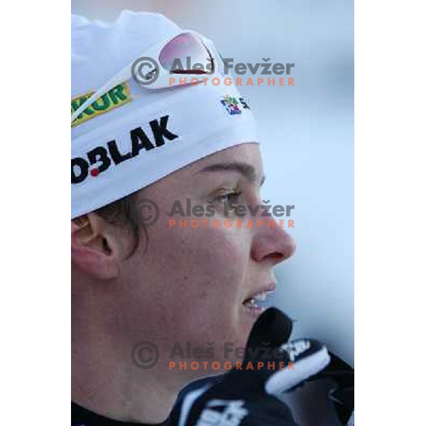 Teja Grgorin at E.on Ruhrgas IBU World Cup biathlon race on 15 km 13.12.2007, Pokljuka, Slovenia. Photo by Ales Fevzer 