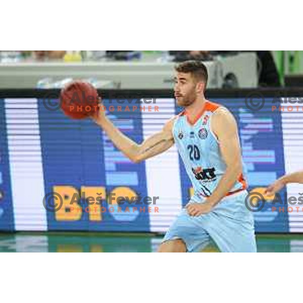 of Petrol Olimpija in action during Nova KBM league basketball match between Petrol Olimpija and Sixt Primorska in SRC Stozice, Ljubljana on November 2, 2017