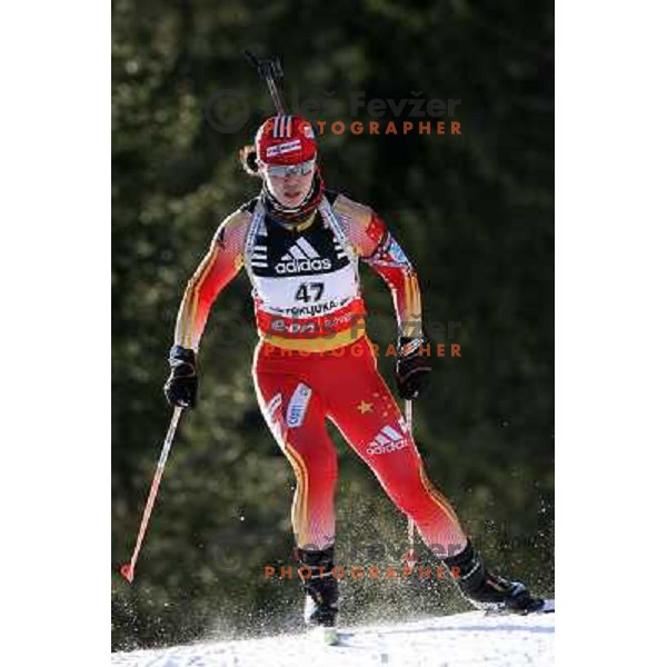 Xue Dong (CHN) at E.on Ruhrgas IBU World Cup biathlon race on 15 km 13.12.2007, Pokljuka, Slovenia. Photo by Ales Fevzer 
