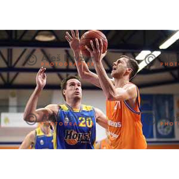 action during Nova KBM league basketball match between Helios Suns and Hopsi Polzela in Domzale Sports Hall, Slovenia on November 4, 2017