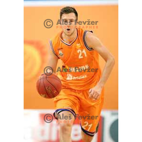 action during Nova KBM league basketball match between Helios Suns and Hopsi Polzela in Domzale Sports Hall, Slovenia on November 4, 2017