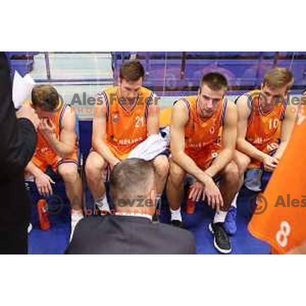 action during Nova KBM league basketball match between Helios Suns and Hopsi Polzela in Domzale Sports Hall, Slovenia on November 4, 2017