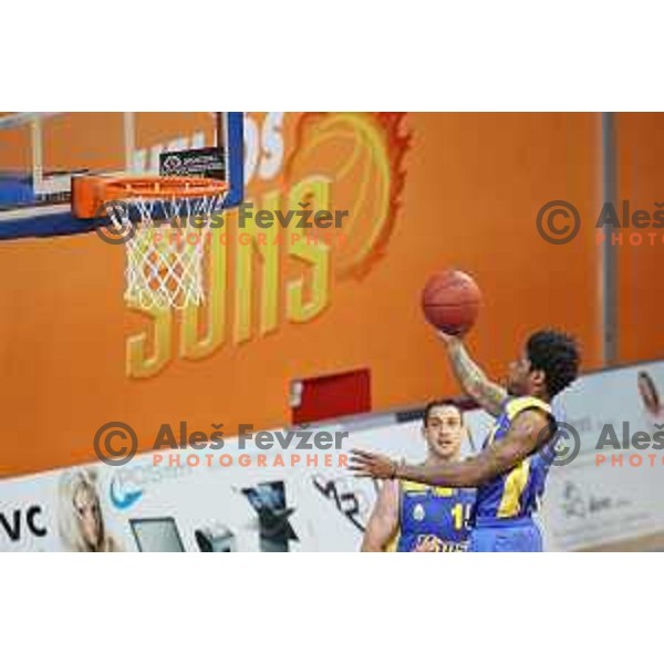 action during Nova KBM league basketball match between Helios Suns and Hopsi Polzela in Domzale Sports Hall, Slovenia on November 4, 2017