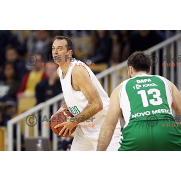action during Nova KBM league basketball match between Ilirija and Krka in Tivoli Hall, Ljubljana, Slovenia on November 4, 2017