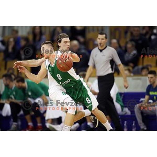 action during Nova KBM league basketball match between Ilirija and Krka in Tivoli Hall, Ljubljana, Slovenia on November 4, 2017