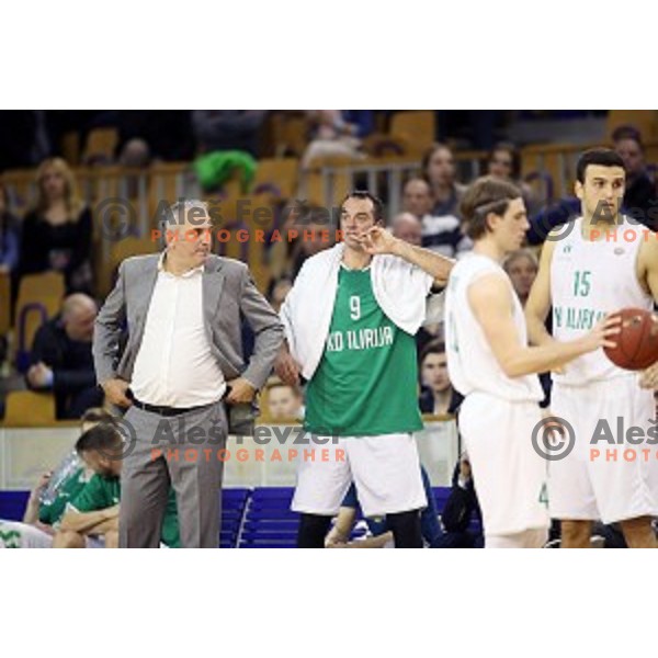 action during Nova KBM league basketball match between Ilirija and Krka in Tivoli Hall, Ljubljana, Slovenia on November 4, 2017