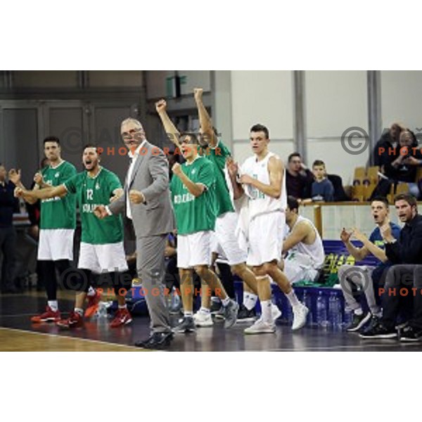 action during Nova KBM league basketball match between Ilirija and Krka in Tivoli Hall, Ljubljana, Slovenia on November 4, 2017
