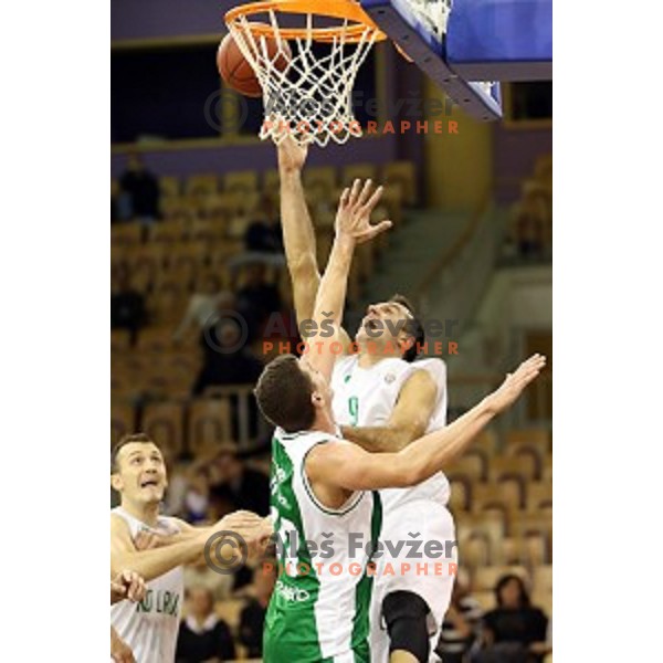 action during Nova KBM league basketball match between Ilirija and Krka in Tivoli Hall, Ljubljana, Slovenia on November 4, 2017
