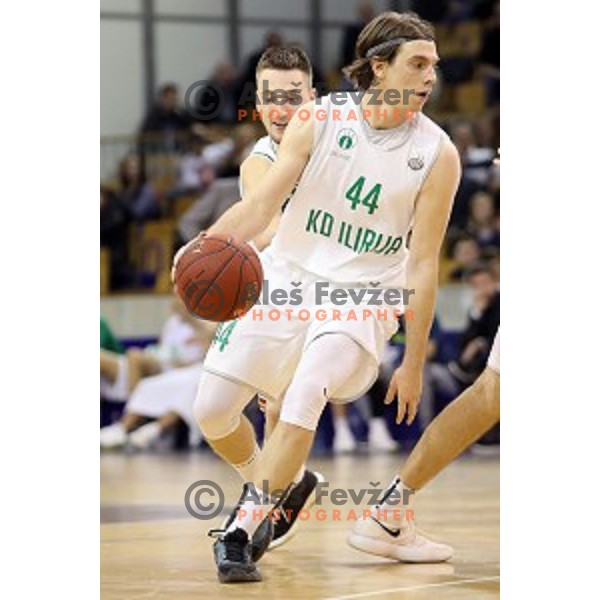 action during Nova KBM league basketball match between Ilirija and Krka in Tivoli Hall, Ljubljana, Slovenia on November 4, 2017