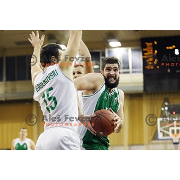 action during Nova KBM league basketball match between Ilirija and Krka in Tivoli Hall, Ljubljana, Slovenia on November 4, 2017