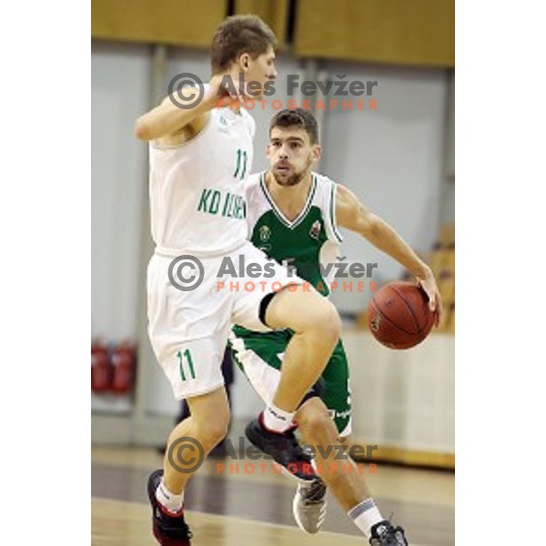 action during Nova KBM league basketball match between Ilirija and Krka in Tivoli Hall, Ljubljana, Slovenia on November 4, 2017