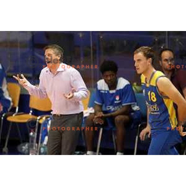 action during Nova KBM league basketball match between Helios Suns and Hopsi Polzela in Domzale Sports Hall, Slovenia on November 4, 2017