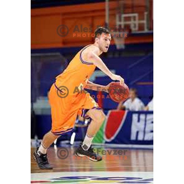 action during Nova KBM league basketball match between Helios Suns and Hopsi Polzela in Domzale Sports Hall, Slovenia on November 4, 2017