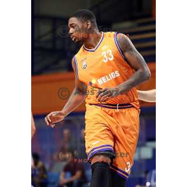 action during Nova KBM league basketball match between Helios Suns and Hopsi Polzela in Domzale Sports Hall, Slovenia on November 4, 2017