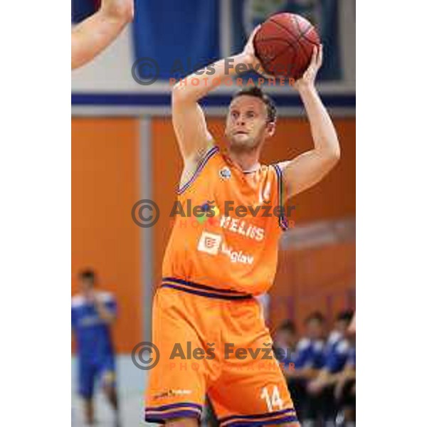 action during Nova KBM league basketball match between Helios Suns and Hopsi Polzela in Domzale Sports Hall, Slovenia on November 4, 2017