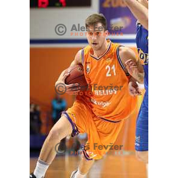 action during Nova KBM league basketball match between Helios Suns and Hopsi Polzela in Domzale Sports Hall, Slovenia on November 4, 2017