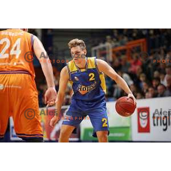 action during Nova KBM league basketball match between Helios Suns and Hopsi Polzela in Domzale Sports Hall, Slovenia on November 4, 2017