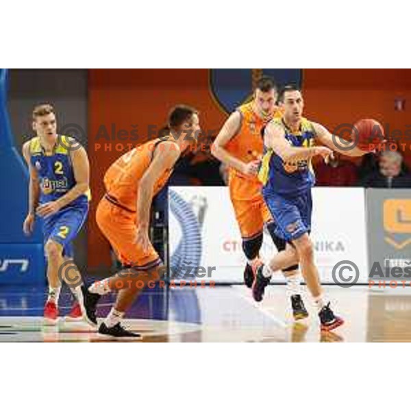action during Nova KBM league basketball match between Helios Suns and Hopsi Polzela in Domzale Sports Hall, Slovenia on November 4, 2017