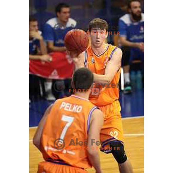 action during Nova KBM league basketball match between Helios Suns and Hopsi Polzela in Domzale Sports Hall, Slovenia on November 4, 2017