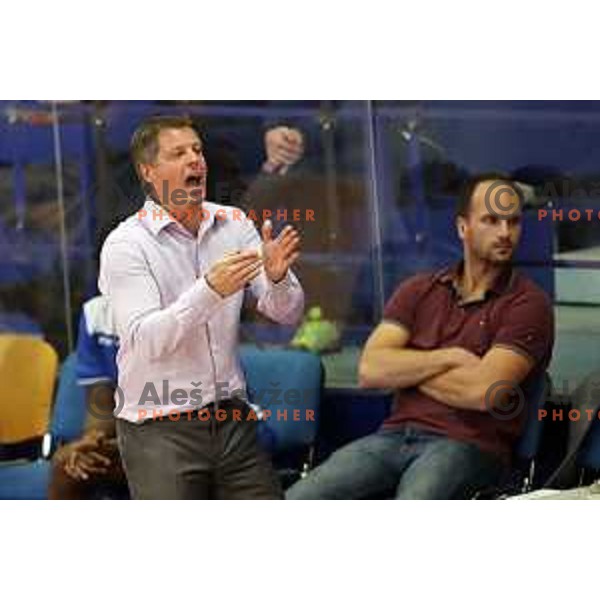 action during Nova KBM league basketball match between Helios Suns and Hopsi Polzela in Domzale Sports Hall, Slovenia on November 4, 2017