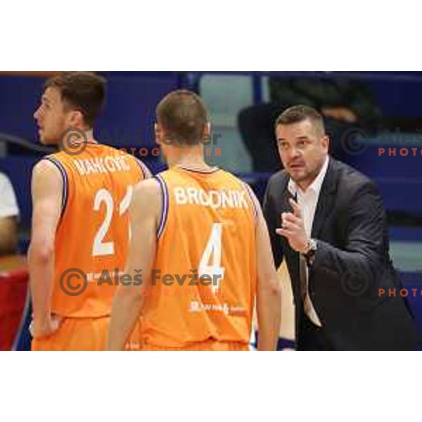 action during Nova KBM league basketball match between Helios Suns and Hopsi Polzela in Domzale Sports Hall, Slovenia on November 4, 2017