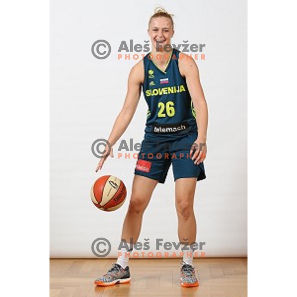 Larisa Ocvirk of Slovenia Women\'s basketball team during photo shooting in hotel Thermana, Lasko, Slovenia on November 7, 2017