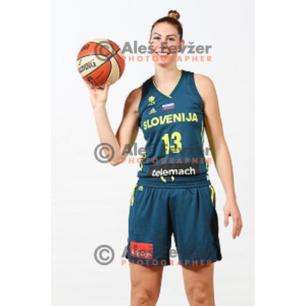 Tina Trebec of Slovenia Women\'s basketball team during photo shooting in hotel Thermana, Lasko, Slovenia on November 7, 2017