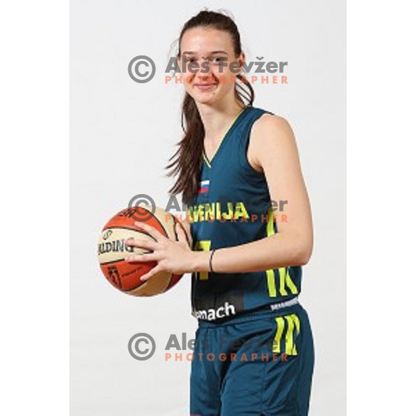 Marusa Senicar of Slovenia Women\'s basketball team during photo shooting in hotel Thermana, Lasko, Slovenia on November 7, 2017