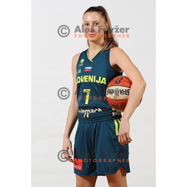 Rebeka Abramovic of Slovenia Women\'s basketball team during photo shooting in hotel Thermana, Lasko, Slovenia on November 7, 2017