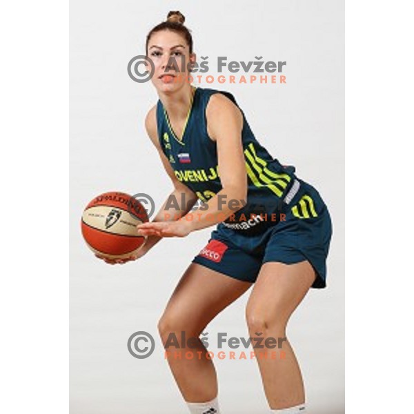 Tina Trebec of Slovenia Women\'s basketball team during photo shooting in hotel Thermana, Lasko, Slovenia on November 7, 2017
