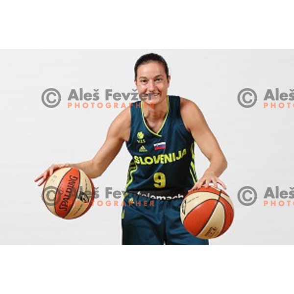 Nika Baric of Slovenia Women\'s basketball team during photo shooting in hotel Thermana, Lasko, Slovenia on November 7, 2017