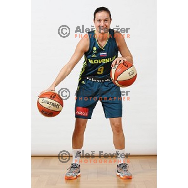 Nika Baric of Slovenia Women\'s basketball team during photo shooting in hotel Thermana, Lasko, Slovenia on November 7, 2017