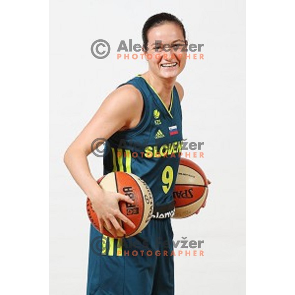 Nika Baric of Slovenia Women\'s basketball team during photo shooting in hotel Thermana, Lasko, Slovenia on November 7, 2017