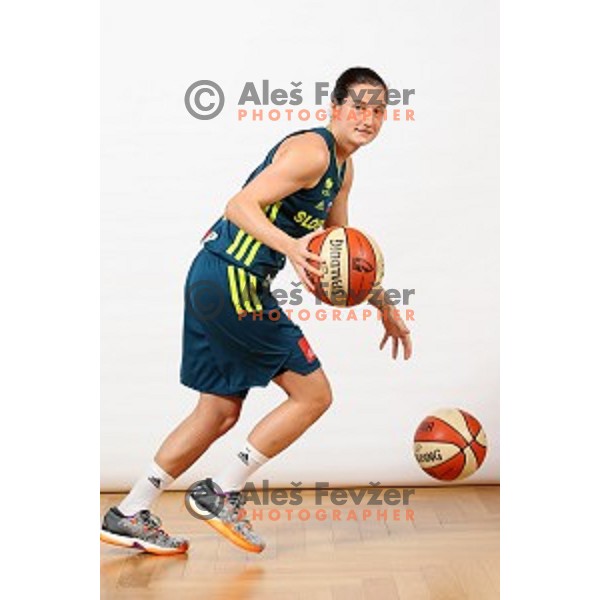 Nika Baric of Slovenia Women\'s basketball team during photo shooting in hotel Thermana, Lasko, Slovenia on November 7, 2017